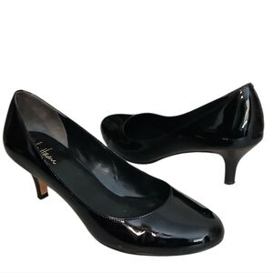 NIKE Air Cole Haan | Black Patent Leather Round Toe Classic Comfort Pump 9.5B